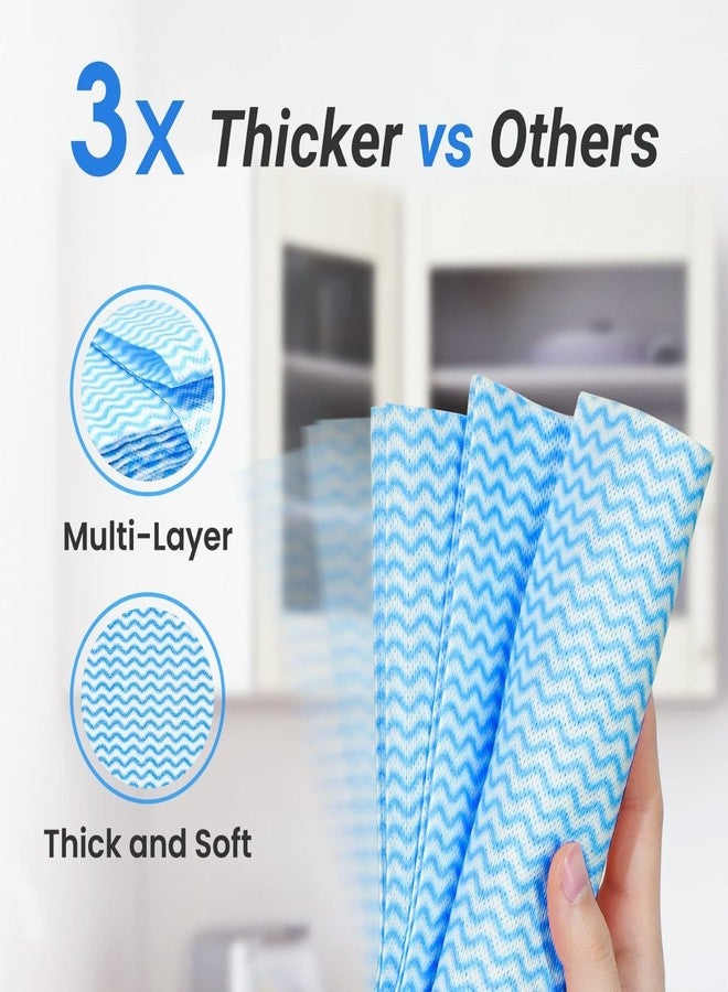Embuer All Purpose Kitchen Roll, Kitchen Towel Wipe Roll, Non-Woven, Fast Absorbant, Quick Dry, Washable & Reusable Kitchen Wipes Roll for Cleaning | Kitchen - 3 Roll x 80 Multipurpose wipes - Combo - Image 3