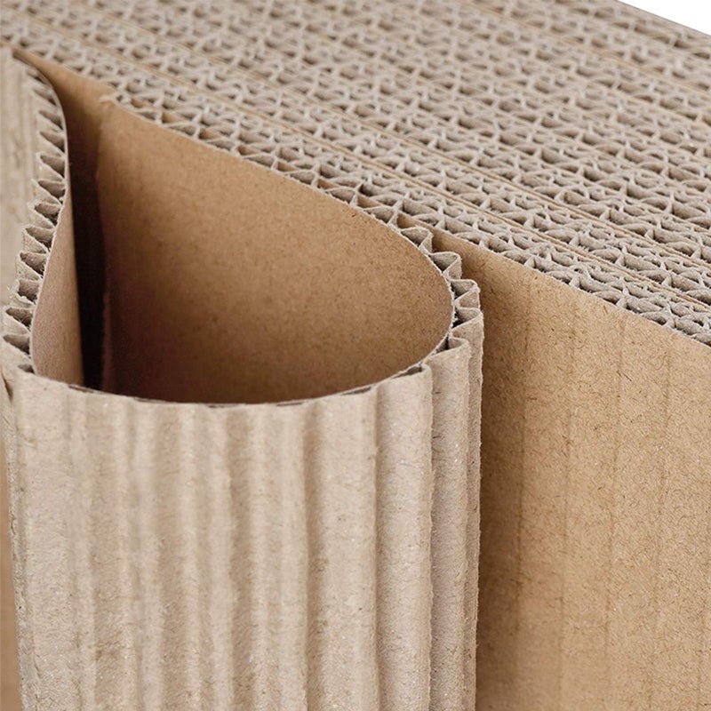 Al Raied ARS® Brown Corrugated Cardboard Sheets, 24 Pack Kraft Paper Inserts for Packing, Mailing, Photo Backing, Arts, Crafts, DIY Projects, 7.87 x 11.8 in - Image 3