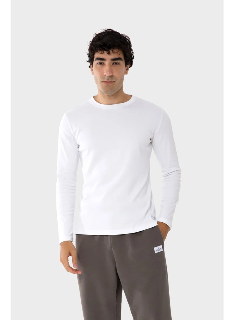 NALA Men’s Cotton Long Sleeve T-Shirt - Image 1