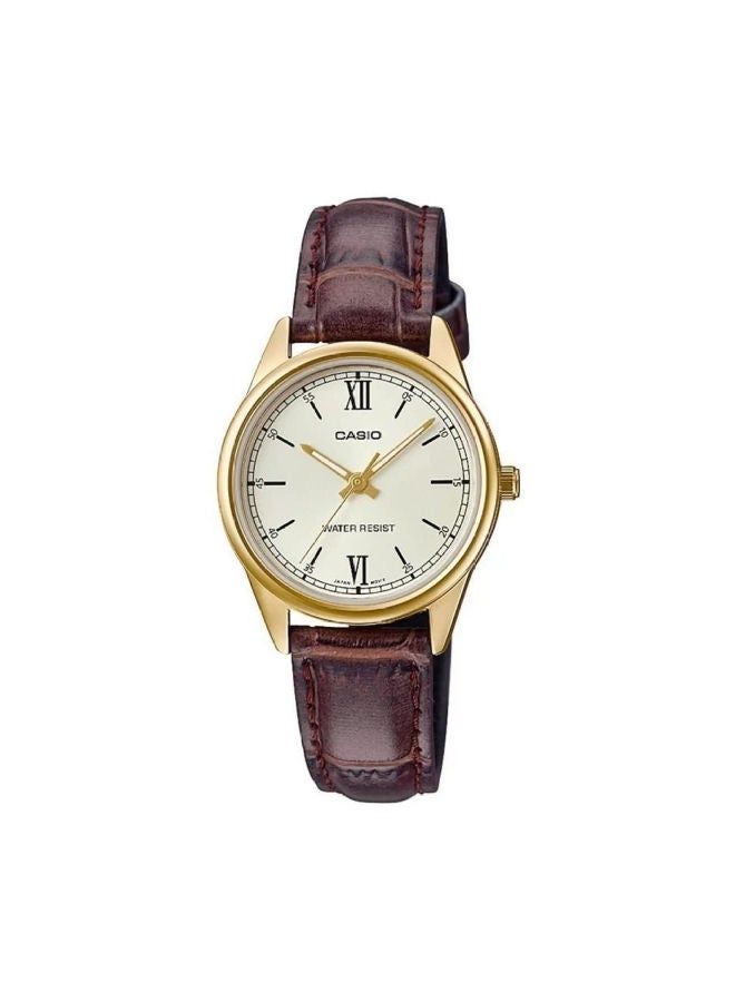 CASIO Leather Analog Wrist Watch LTP-V005GL-9BUDF - Image 1