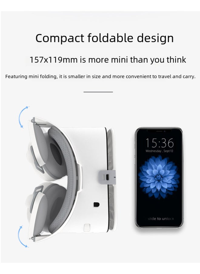 Generic Bobo Vr Glasses Small House Z6 Box Wireless Headset 3d Vision Digital Computer Glasses-Color:Z6 English White-Standard Edition  - Image 5