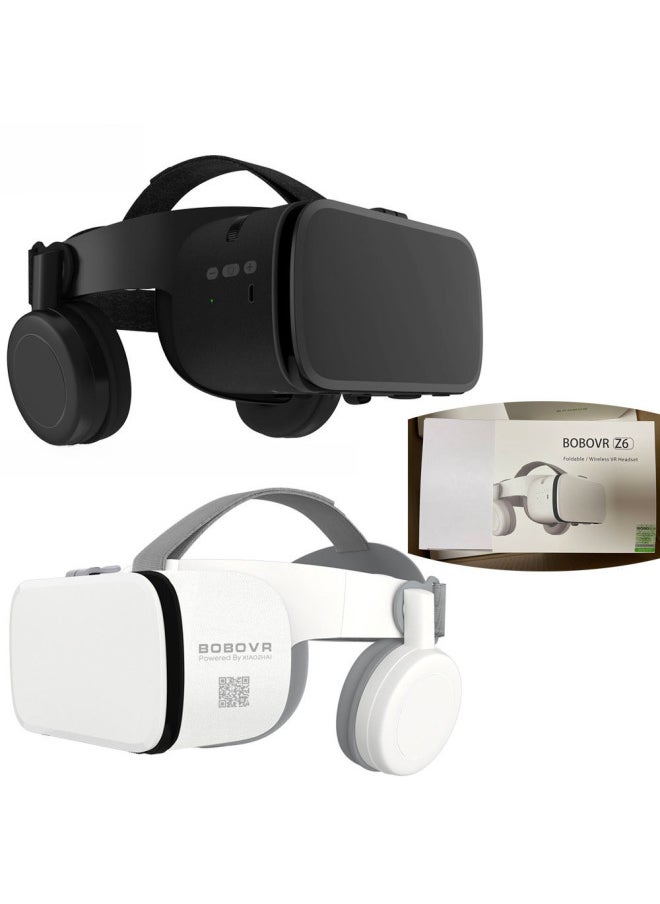 Generic Bobo Vr Glasses Small House Z6 Box Wireless Headset 3d Vision Digital Computer Glasses-Color:Z6 English White-Standard Edition  - Image 3