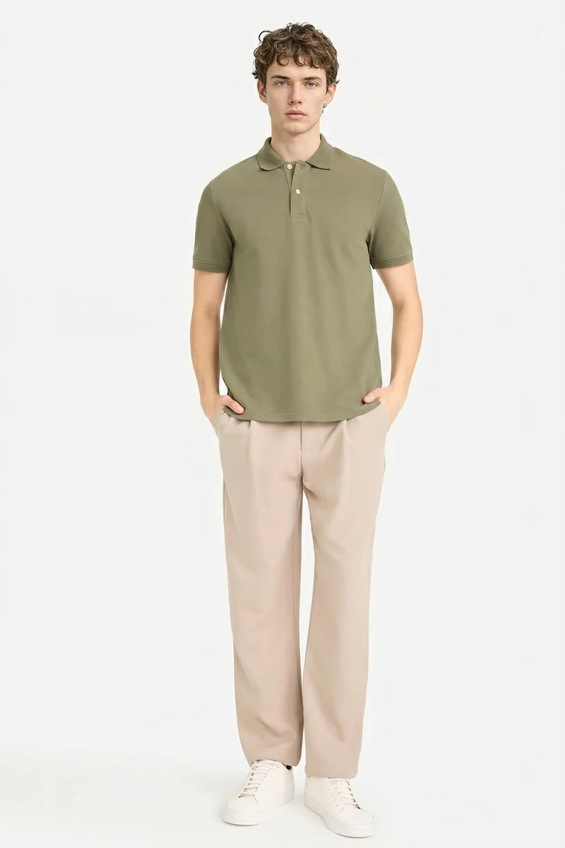 ديفاكتو Cotton Polo T-Shirt