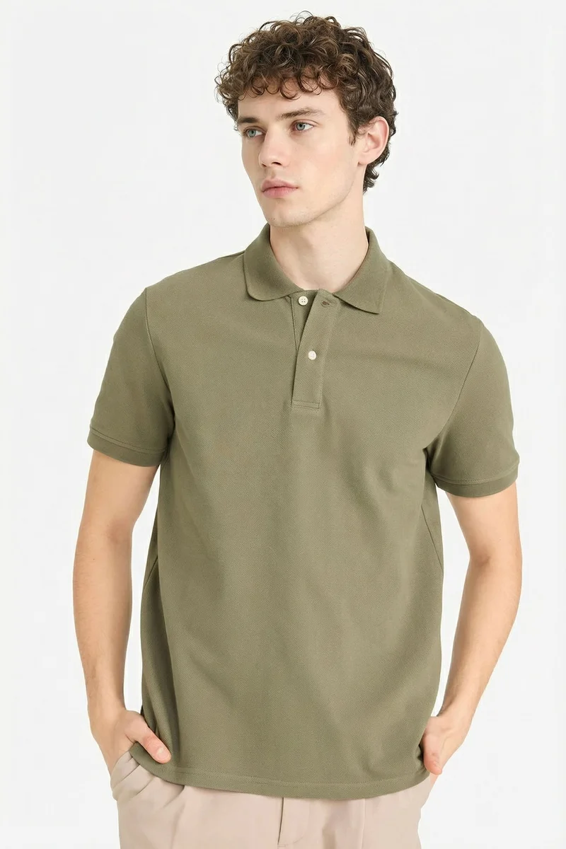 ديفاكتو Cotton Polo T-Shirt