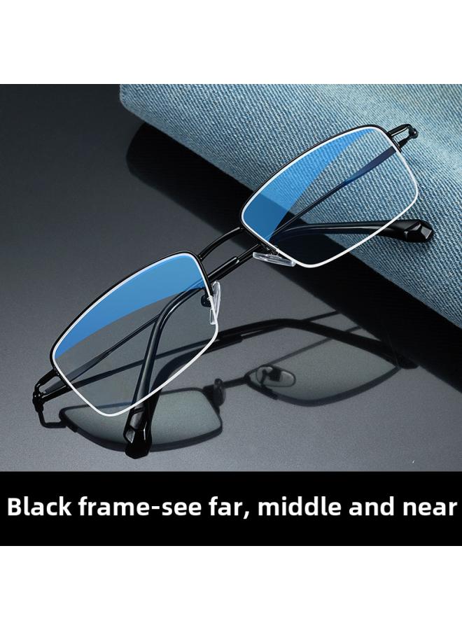 نيبمينينت Anti-blue Ray Radiation Ultra-light Hd Far And Near Middle Third Intelligent Progressive Multi-focus Direct Reading Glasses 