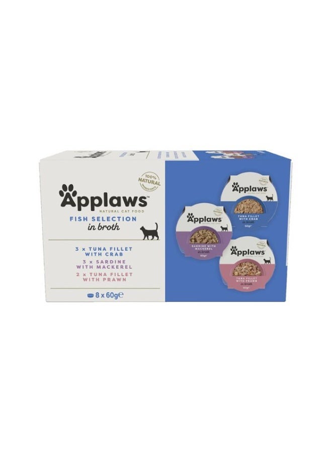 Applaws Multipack Fish Selection Cat Food 8 x 60g