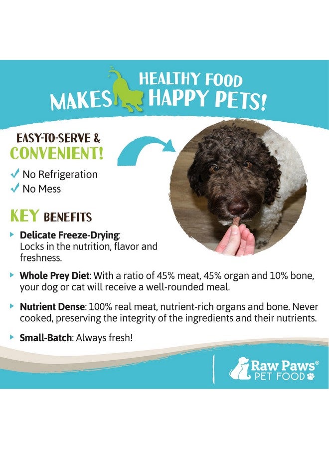 Raw Paws Freeze Dried Dog Food & Cat Food - Rabbit Recipe, 16-oz - Made in USA - Freeze-Dried Dog Food, Freeze Dried Raw Dog and Cat Food - Image 5