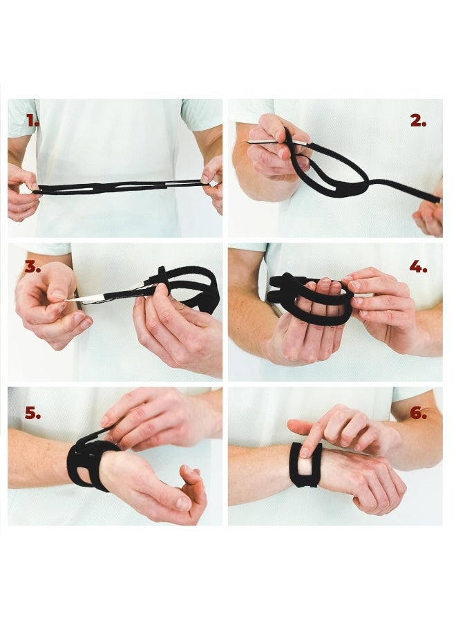 WristWidget - WristWidget® (Black) Adjustable Wrist Brace for TFCC Tears, One Size fits most. For Left and Right Wrists, Support for Weight Bearing Strain, Exercise - Image 1