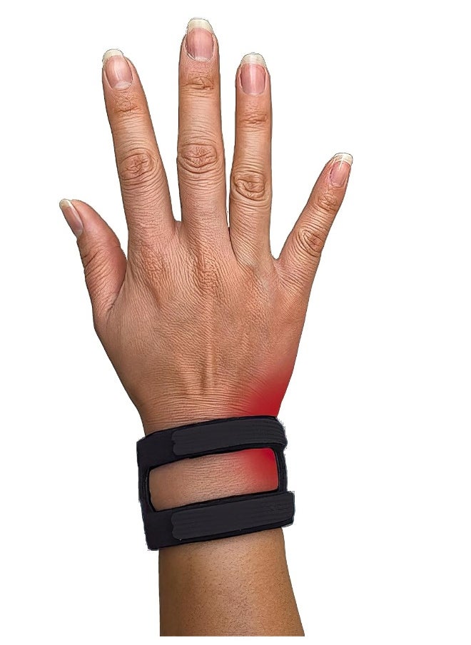 WristWidget - WristWidget® (Black) Adjustable Wrist Brace for TFCC Tears, One Size fits most. For Left and Right Wrists, Support for Weight Bearing Strain, Exercise - Image 1