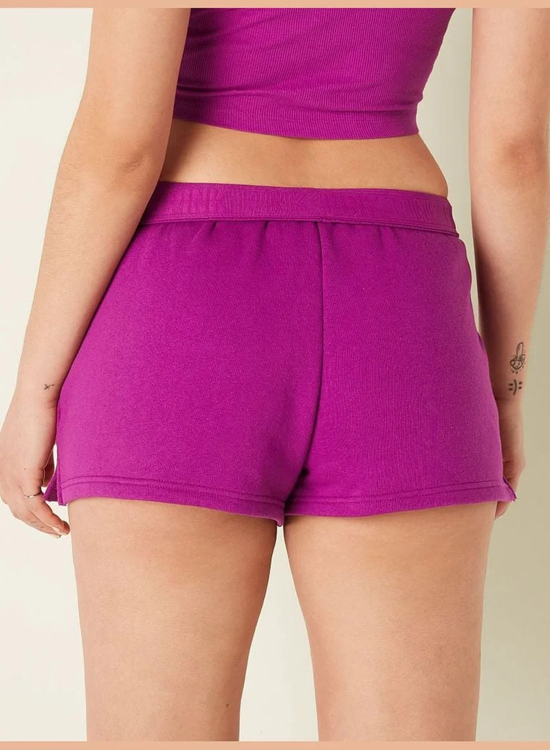 PINK 3" Foldover Sweat Shorts