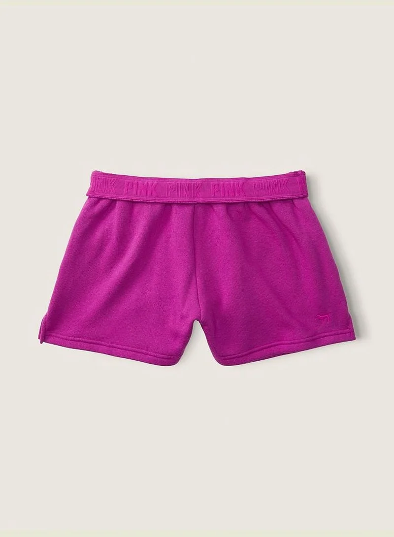 PINK 3" Foldover Sweat Shorts
