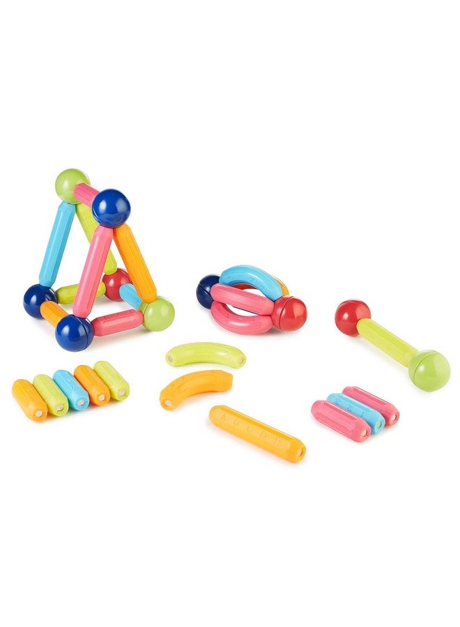 توي شاين مجموعة ألعاب تعليمية للأطفال من تويشين، مكونة من 36 قطعة، مكعبات وعصي مغناطيسية، مناسبة للبناء والتعلم الإبداعي، مناسبة للأطفال من سن 3 سنوات فما فوق - Image 4