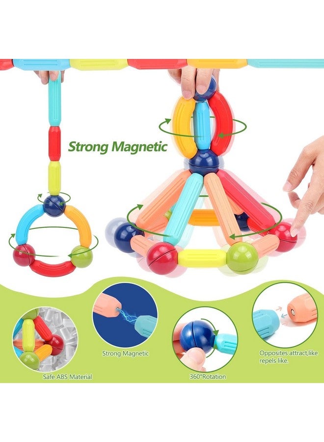 توي شاين مجموعة ألعاب تعليمية للأطفال من تويشين، مكونة من 36 قطعة، مكعبات وعصي مغناطيسية، مناسبة للبناء والتعلم الإبداعي، مناسبة للأطفال من سن 3 سنوات فما فوق - Image 3