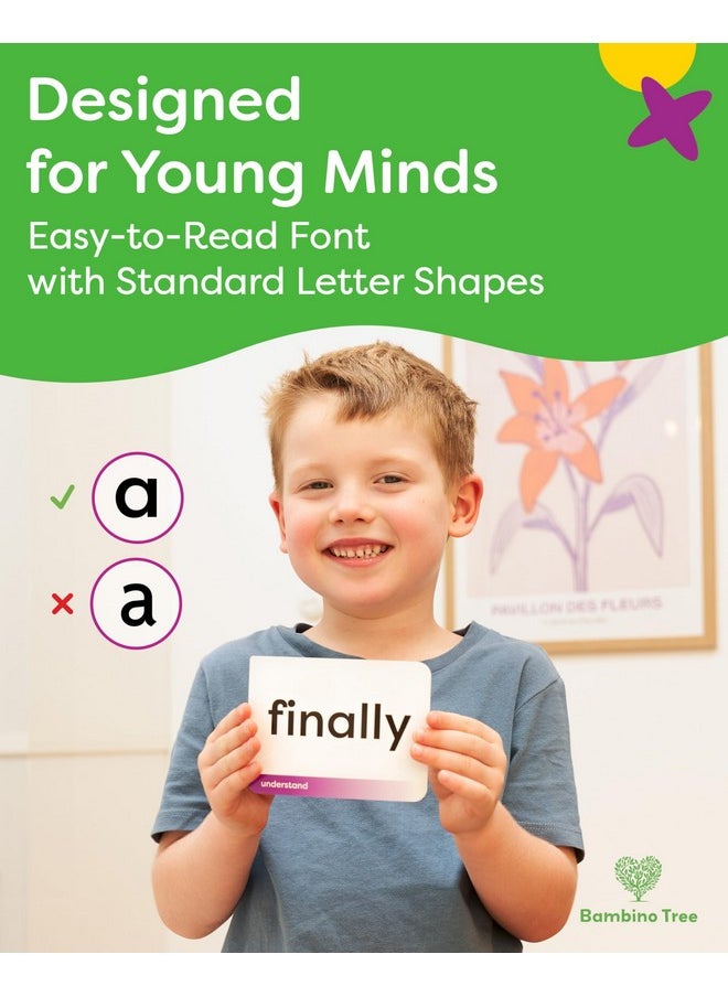 THE BAMBINO TREE Sight Words Flash Cards Kindergarten - 120 High Frequency Words From Dolch'S And Fry'S Sight Word List For Ages 4-6 Years  - Image 5