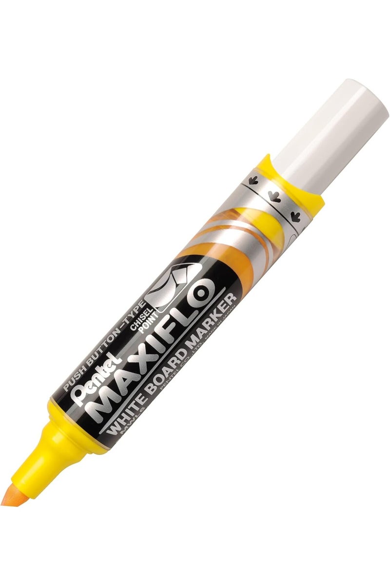 بنتل Maxiflo White Board Marker, Chisel Yellow - 03 Pcs - Image 2