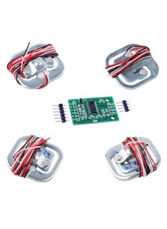 4pcs 50kg Load Cell Half Bridge Strain Gauge Human Body Scale Weight Sensor  1pcs HX711 Amplifier AD Module for Arduino