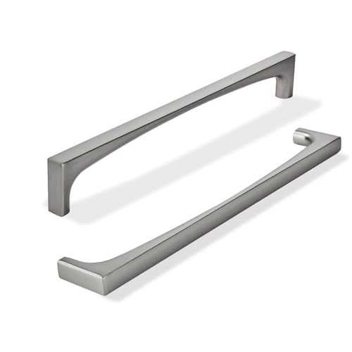 khtumeware 5 Pack Solid Handles 12Inch305mm Brushed Nickel Cabinet PullsHeavy Duty for Kitchen Cabinets Cupboards Drawers and Bathroom Hardware - Image 1