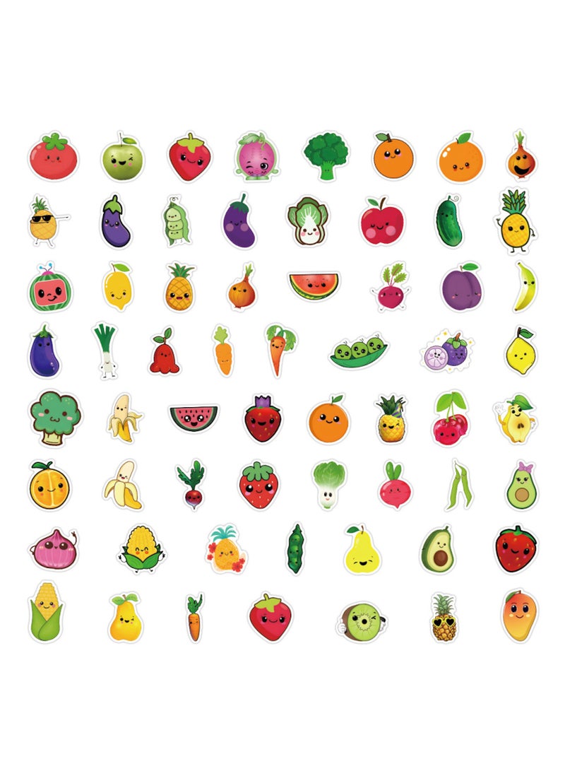 Fruit and Vegetable Stickers for Kids 120Pcs Vegetables Waterproof Vinyl Decals for Water Bottles Laptop Refrigerator Luggage Computer Mobile Phone Skateboard Decor  for Boys Kids Teen - Image 3
