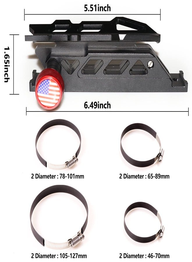 Bestaoo Adjustable Roll Bar Fire Extinguisher Mount Holder for Jeep Wrangler TJ JK JKU JL UTV Polaris RZR Ranger Camper Van, Aluminum, Quick Release, Upgrade - Image 3