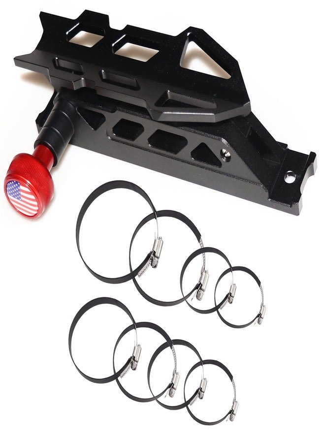 Bestaoo Adjustable Roll Bar Fire Extinguisher Mount Holder for Jeep Wrangler TJ JK JKU JL UTV Polaris RZR Ranger Camper Van, Aluminum, Quick Release, Upgrade - Image 1
