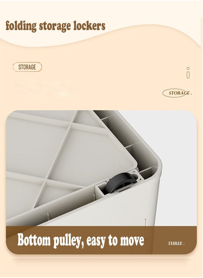 keke Convenient Assembly-Free  Storage Cabinet for Household Snacks, Toys, Clothes, and Book  - Image 5