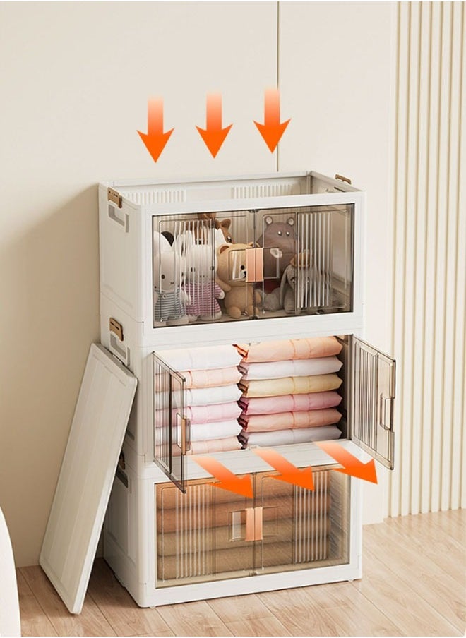 keke Convenient Assembly-Free  Storage Cabinet for Household Snacks, Toys, Clothes, and Book  - Image 3