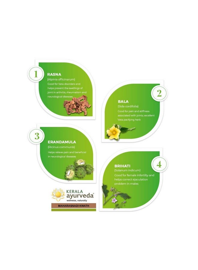 Kerala Ayurveda Maharasnadi Kwath 200 Ml - Image 4