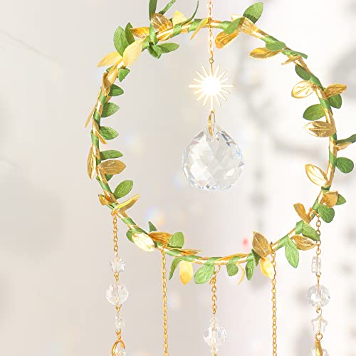LPKADQA Suncatcher - Hanging Crystals Sun Catchers with Healing Amethyst for Windows, Glass Prisms Rainbow Maker, Home Decor, Blessed Gift Ideas - Image 4