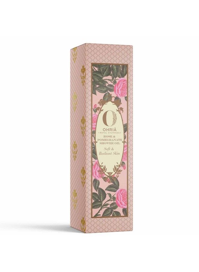 OHRIA Rose & Pomegranate Shower Oil ; Soft & Radiant Skin (200 Ml) - Image 5