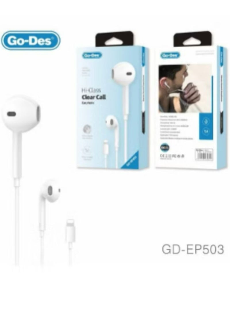 GO-DES Hi-Class Clear Call Earphone (GD-EP503) - Image 2