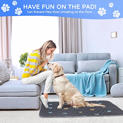 Aitmexcn Washable Puppy Dog Pee Pad, 2PCS 100% Waterproof Whelping Training Mat for Puppy/Senior Dog, Fast Drying Reusable Puppy Pads for Indoor, Outdoor and Car Travel- 32'' x 36'' - Image 4