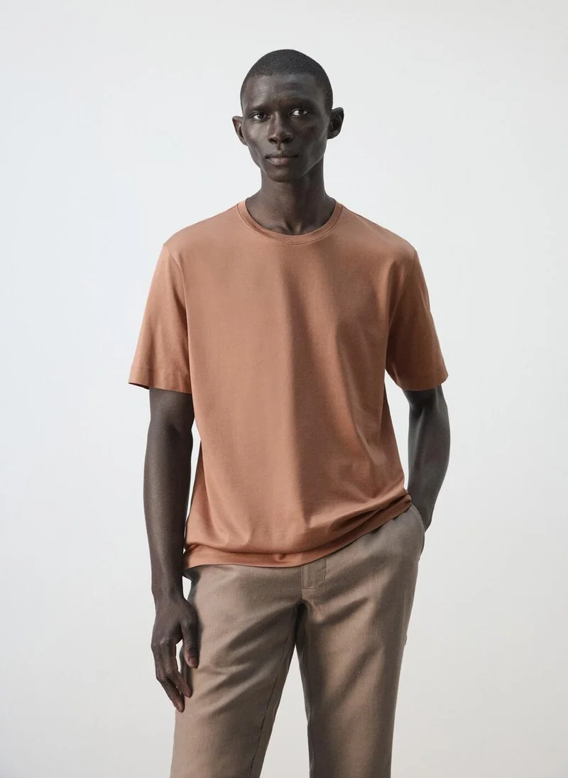 Mango Man 100% cotton T-shirt regular fit