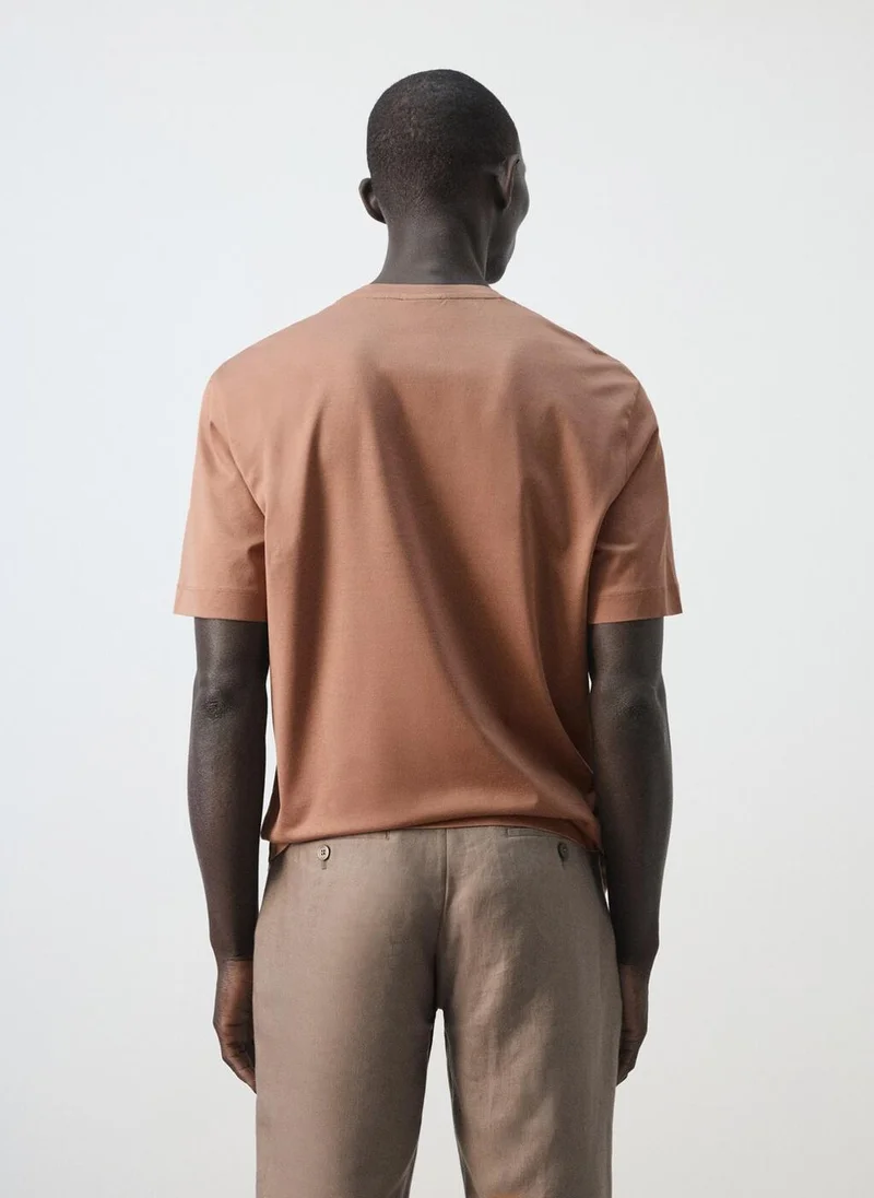 Mango Man 100% cotton T-shirt regular fit