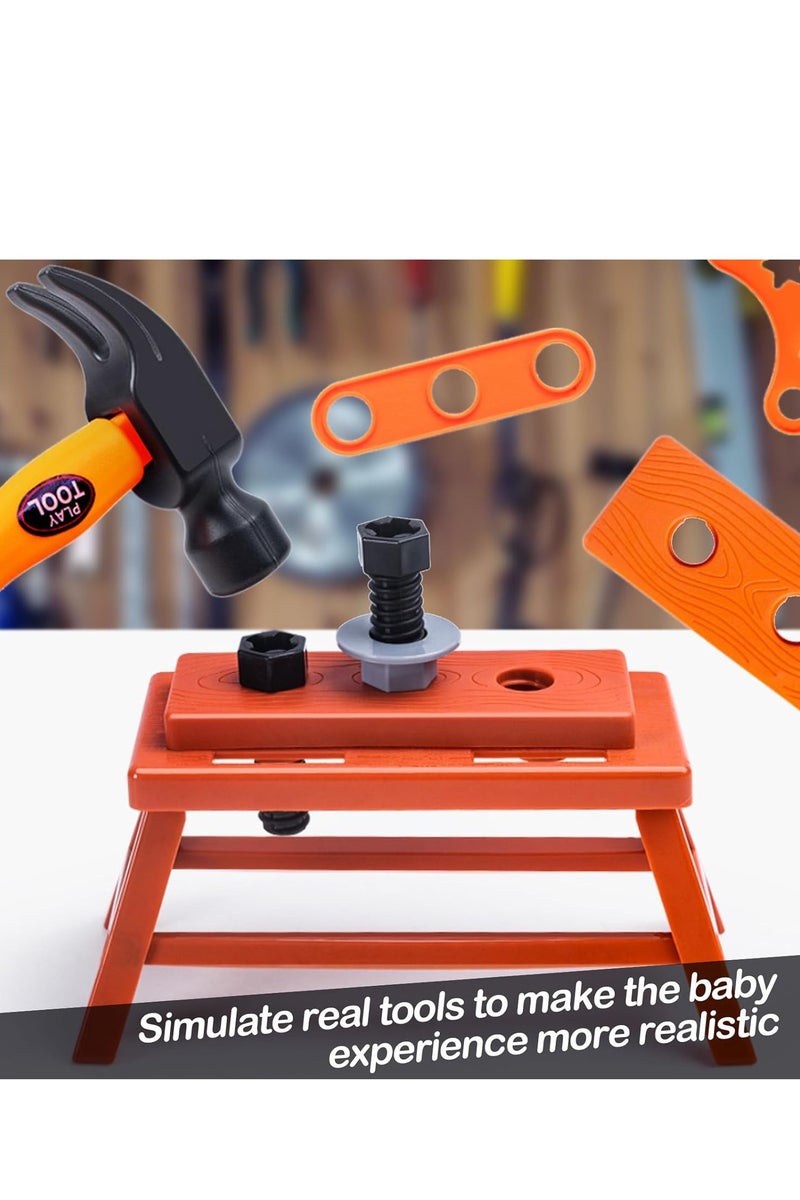 Buddy Tools LLC Kids Tool Play Set,Elaectric Screwdriver Toy with Box, 42pcs Toddler Electronic Toy Drill Kits, Pretend Play Construction Tools for Boy Girl Halloween Present Birthday Dress Up Party - Image 4