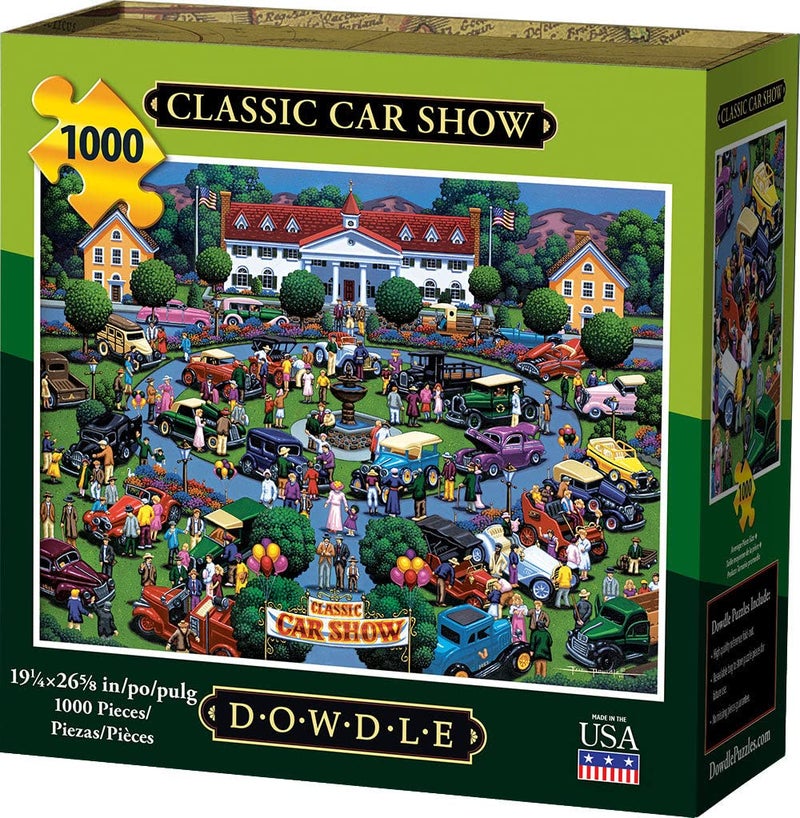 Dowdle Jigsaw Puzzle - Classic Car Show - 1000 Piece - Image 5