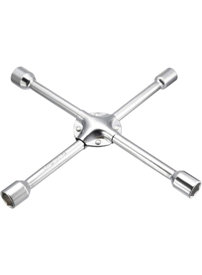 مفتاح عدة عالمي صليبي رباعي الاتجاهات – مع مقابس قياسية لمسامير عجلات 17/19/21/23 ملم - Image 1