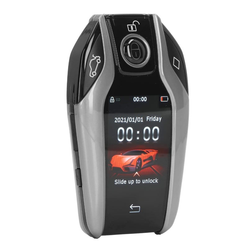 Keenso LCD Smart Key Remote With Display Screen For Car Vehicle Drivers Silver - Image 3