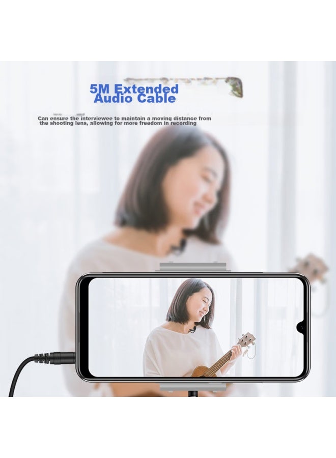 Takstar Tcm-400 Lavalier Microphone For Mobile Product Reviews, Interviews, Course Recording, Short Video Filming And Audio Recording, Black - Image 3