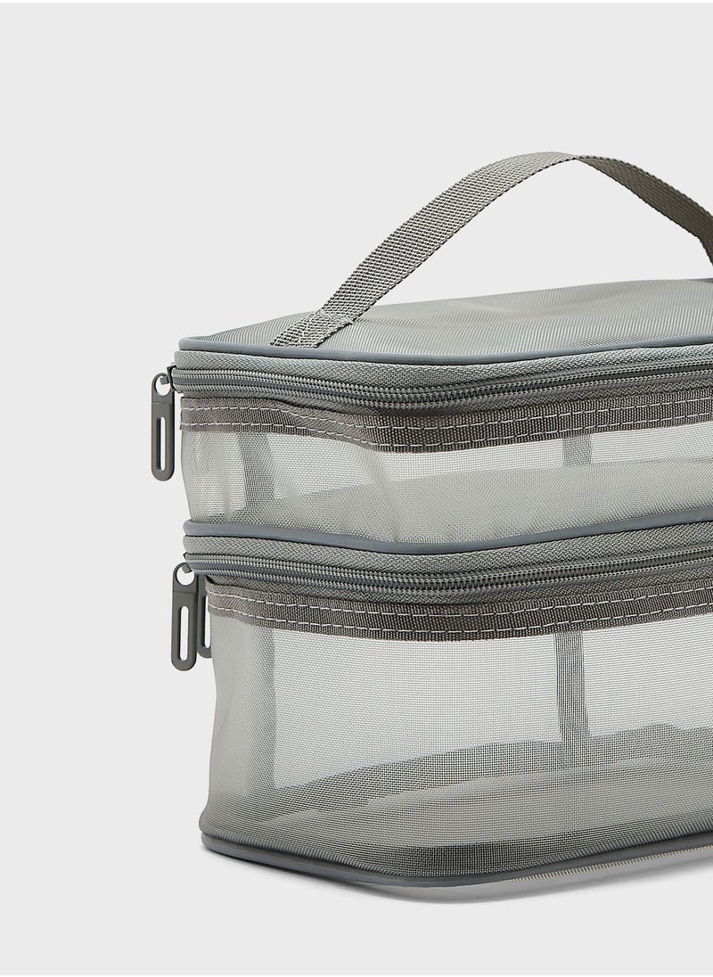 Ginger Double Layer Makeup Bag  - Image 4