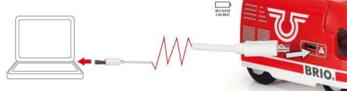 BRIO World 33746 - Travel Rechargeable Train Set | 4 Piece Wooden Toy Train Set for Toddlers | Includes USB Charging Cable | Compatible with All BRIO Sets - Image 2