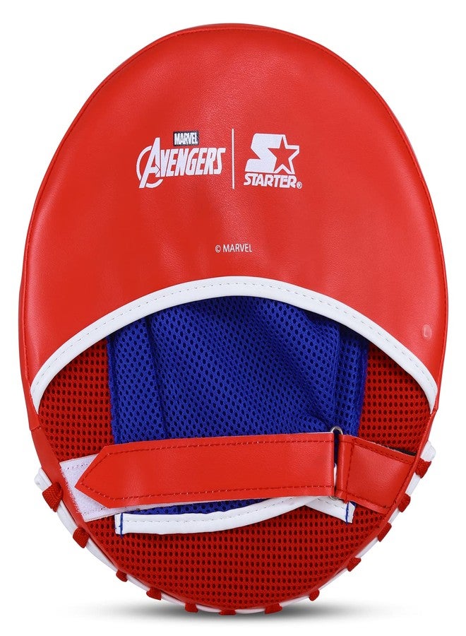 Starter Captain America Focus Pad with Boxing Gloves by Starter - Ideal for Boxing Training,Glove Set,Kick Boxing,Multi-Colour - Image 4