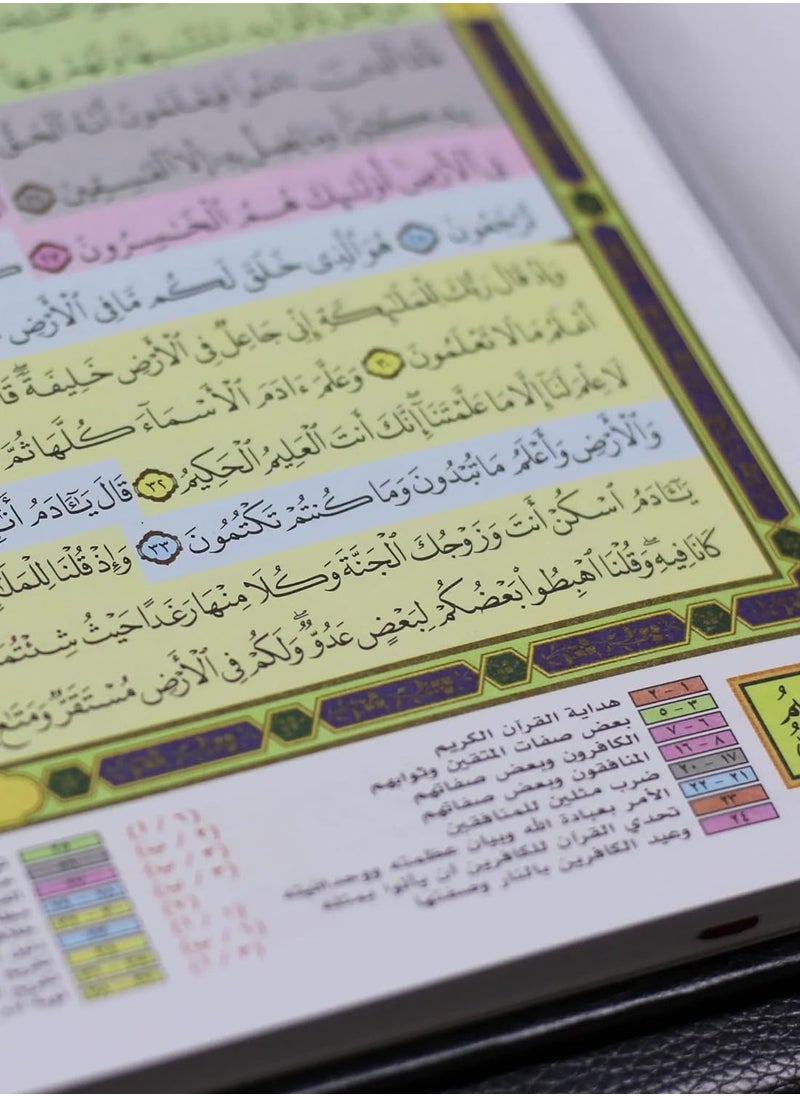 The Qiyam and Tahajjud Quran with the substantive division of the verses of the Holy Quran Double Jami Size 35 x 50 cm The Qiyam Quran is very large