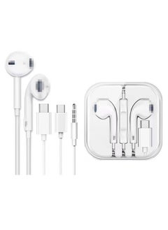 Generic For IPhone Wire Control Bluetooth Headset Apple/Android/Huawei Wired In-line Headset Type-c In-ear-Color:Round Mouth 3.5 Android Universal  - Image 2