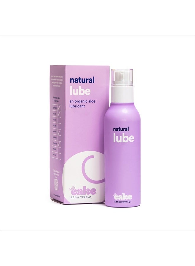 CAKE Hello Cake Natural Lube - Aloe-Based Organic Lubricant. Chemical Free, Hydrating, Non-Sticky, Condom Compatible Personal Lubricant (3.3 Fl. Oz.) - Image 1