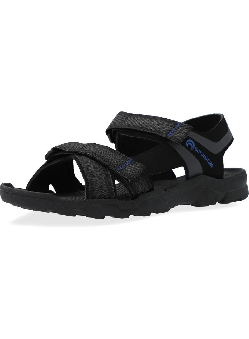 Outventure Track Men's Hiking Sandals – Black Durable Outdoor Sandals with High-Traction Sole and Adjustable Straps - Image 4