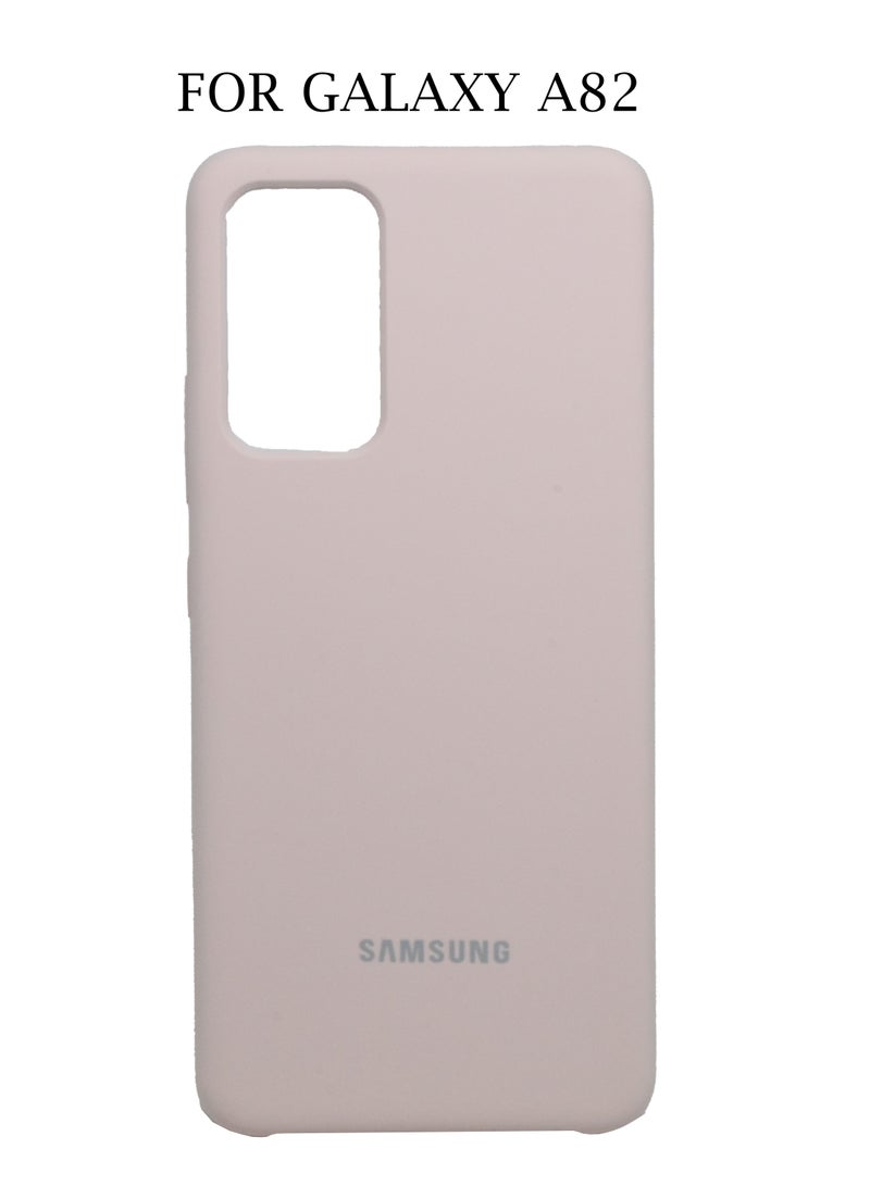 لوجو جراب واقٍ من السيليكون لهاتف Samsung Galaxy A82 غطاء نحيف أنيق مع بطانة داخلية من الألياف الدقيقة - Image 1