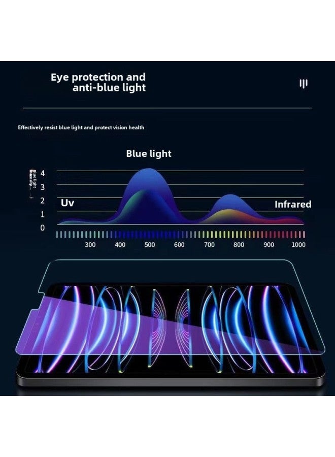 لجهاز iPad 9/8، غشاء حماية Pro11 بوصة 10.2/9.7، غشاء مسطح Air45 Mini6 - اللون: iPad Pro (2020) 11 بوصة - المقاس: غشاء زجاجي مقوى 【طلاء كهربائي فائق الوضوح】 قطعة واحدة - قطعة أثرية مجانية - Image 5