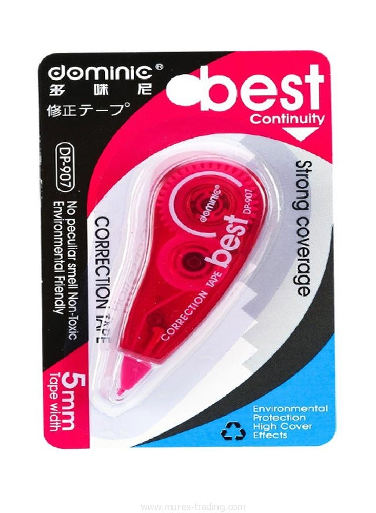 Best Correction tapes 8 meters, 5mm width (Assorted Colors) 12-Pieces - Image 1