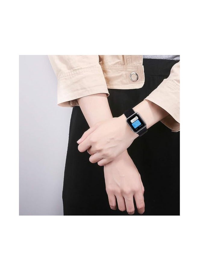 HablTech Nylon Sports Band Compatible With Apple Watch Straps 44mm, 45mm, 45mm, 49mm Sizes; Adjustable Loop Allows for Breathability and Fits Apple Watch Bands From Series 11/10/9/8/7/6/5/4/Ultra/Ultra2/Ultra3/SE/SE2/SE3 - Image 3