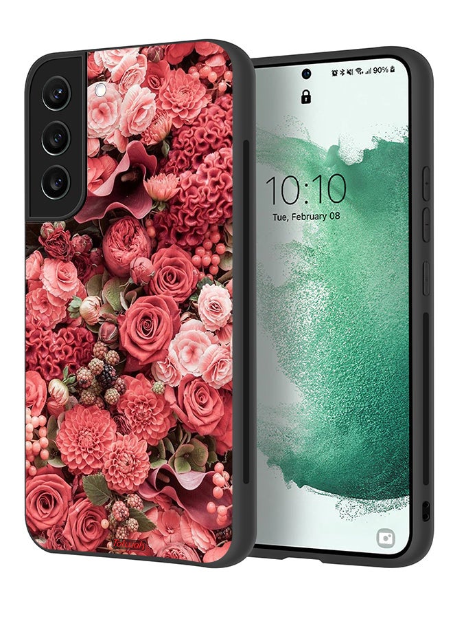Tolwak Samsung Galaxy S22 5G Protective Case Cover Peach Roses - Image 1